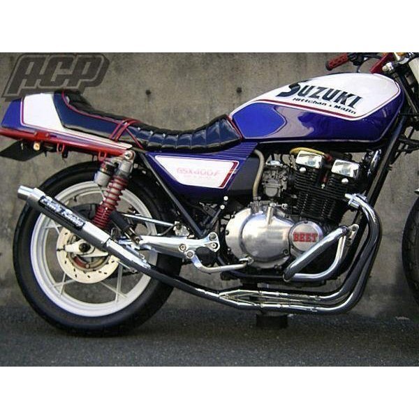 プリティー製 GSX400F 極 タイプ1 4-2-1 マフラー メッキ拍卖