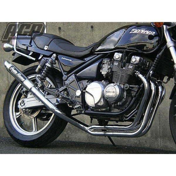 プリティー製 ゼファー400 流 タイプ3 4-2-1 マフラー メッキ拍卖