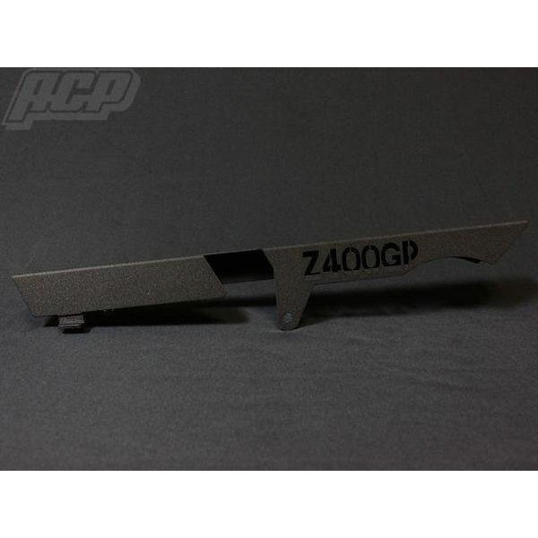 Z400GP ロゴ入り チヂミ塗装 チェーンケース 黒 結晶 リンクル拍卖