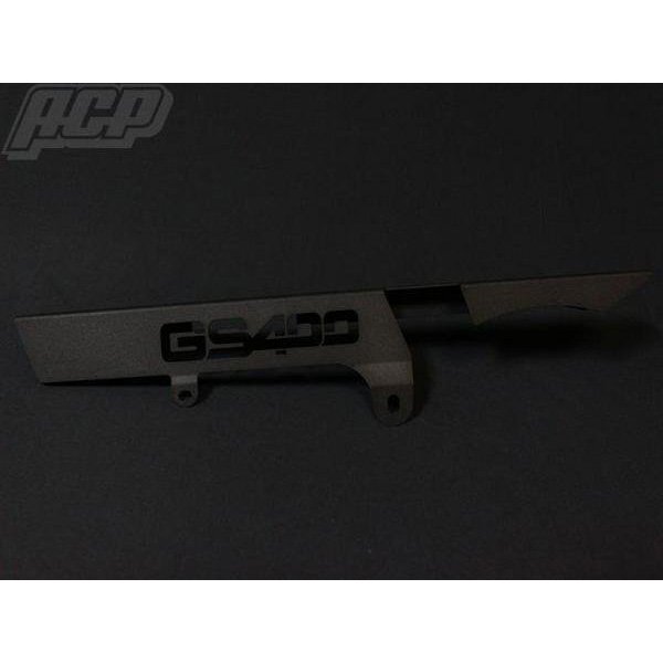 GS400 ロゴ入り チヂミ塗装 チェーンケース 黒 結晶 リンクル拍卖