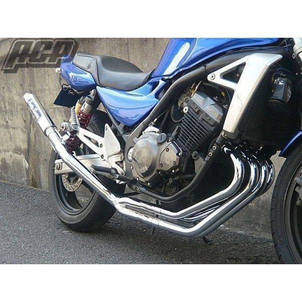 プリティー製 バリオス 1型 流 タイプ1 4-2-1 マフラー メッキ拍卖