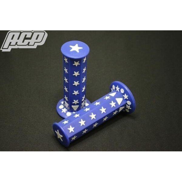 汎用 六角星柄グリップ!(青色)新品 ゼファーXJRGSXバリオス ロッカクグリップ拍卖