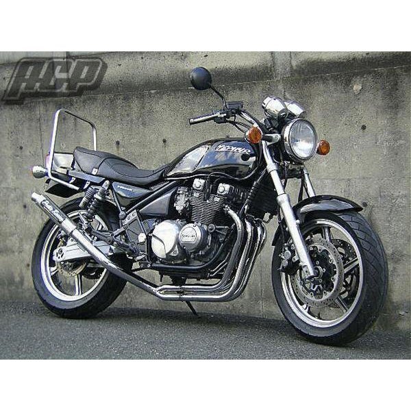 プリティー製 ゼファー400 流 タイプ1 4-2-1 マフラー メッキ拍卖