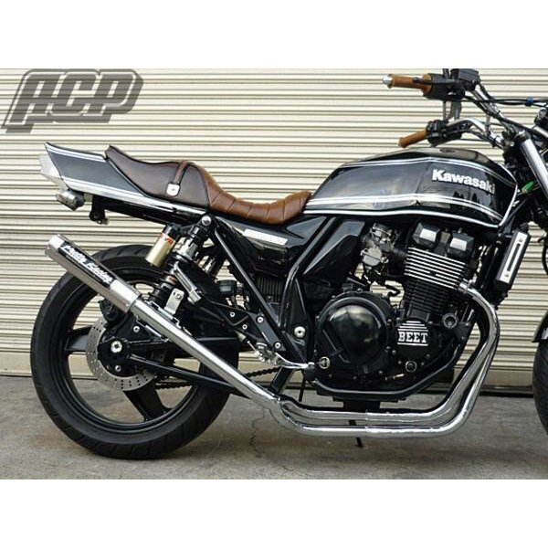 プリティー製 ZRX400/2 98~ 改 タイプ2 4-2-1 マフラーメッキ拍卖