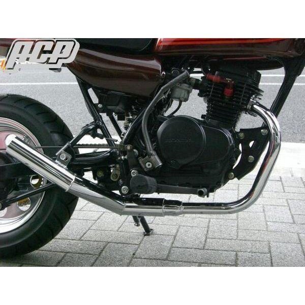 エイプ50用 エルサウンド ショート管(メッキ) マフラー【新品】 国内生産拍卖