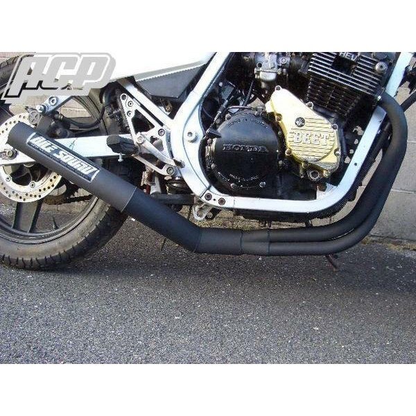 CBR400F用 エルサウンドショート管(ブラック)!【新品】 国内生産拍卖