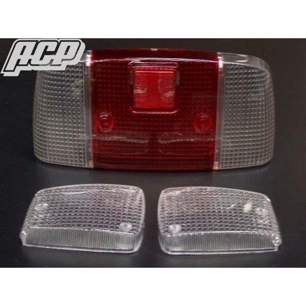 CBX400F用 ハーフテールレンズ、クリアーウィンカーレンズ 新品拍卖