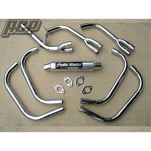 プリティー製 XJR400 RH02 改 タイプ1 4-2-1 マフラー メッキ拍卖