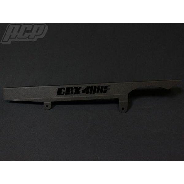 CBX400F ロゴ入り チヂミ塗装 チェーンケース 黒 結晶 リンクル拍卖