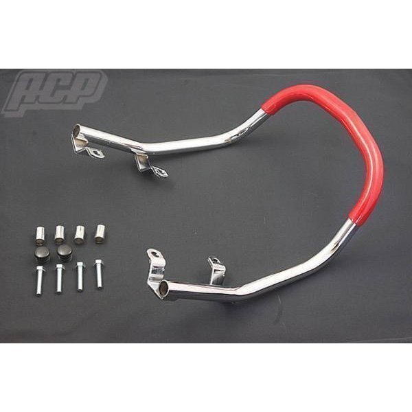 ゼファー400/X Z2タイプ ゴム巻き タンデムバー赤 新品 拍卖