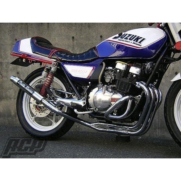 プリティー製 GSX400FS 極 タイプ3 4-2-1 マフラー メッキ拍卖