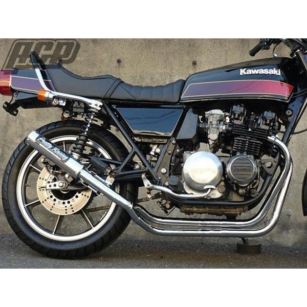 プリティー製 Z400FX 改 タイプ2 4-2-1 マフラー メッキ拍卖