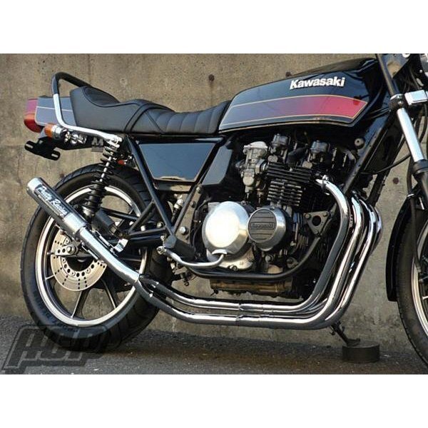 プリティー製 Z400FX E4 改 タイプ2 4-2-1 マフラー メッキ拍卖