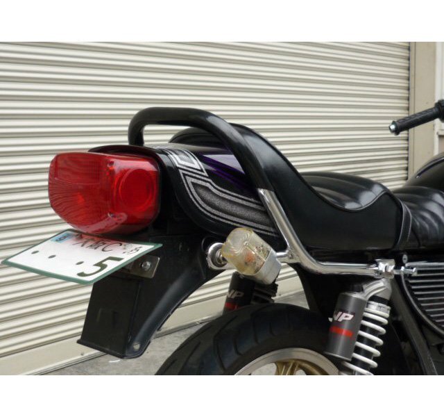 GS400用 メッキタンデムバー(ゴム付き)!新品 ゴム巻き 極太拍卖