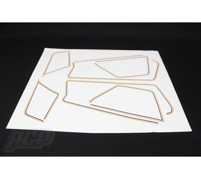 Z750FX E2 純正タイプ ラインステッカーセット 赤ベース拍卖