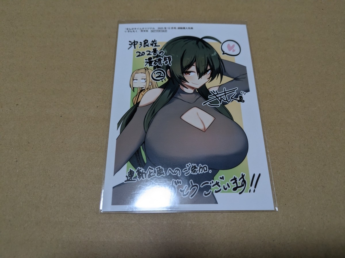 沖浪荘202号の漫研部 2巻 まんがタイムオリジナル 2025年12月号 ゲーマーズ連動特典 描き下ろしブロマイド ぎんもく拍卖