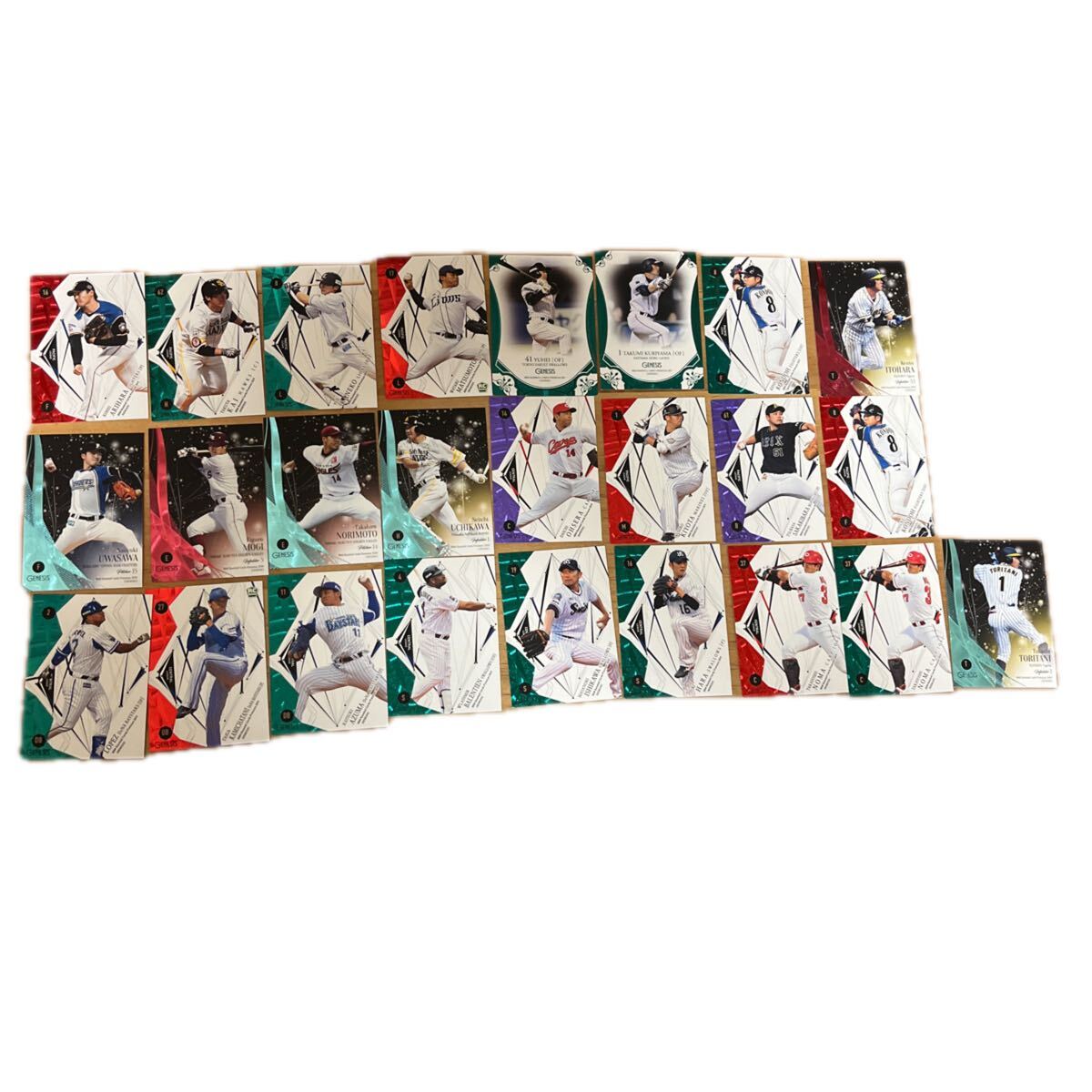 BBMジェネシス2017〜2019 シリアルナンバー入りカード25枚セット まとめ売り 栗山巧、内川聖一、鳥谷敬、バレンティン、ロペスなど 拍卖