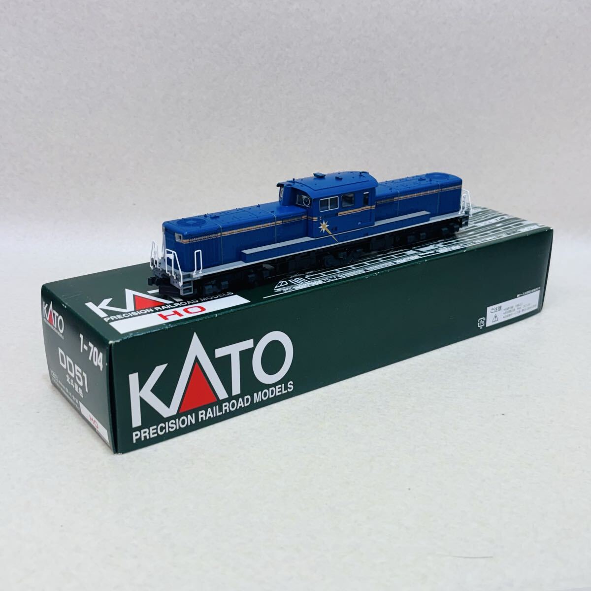 E3913★中古美品★HOゲージ KATO 1-704 DD51 北斗星色 ディーゼル機関車 鉄道模型★動作未確認★現状品★同梱不可拍卖