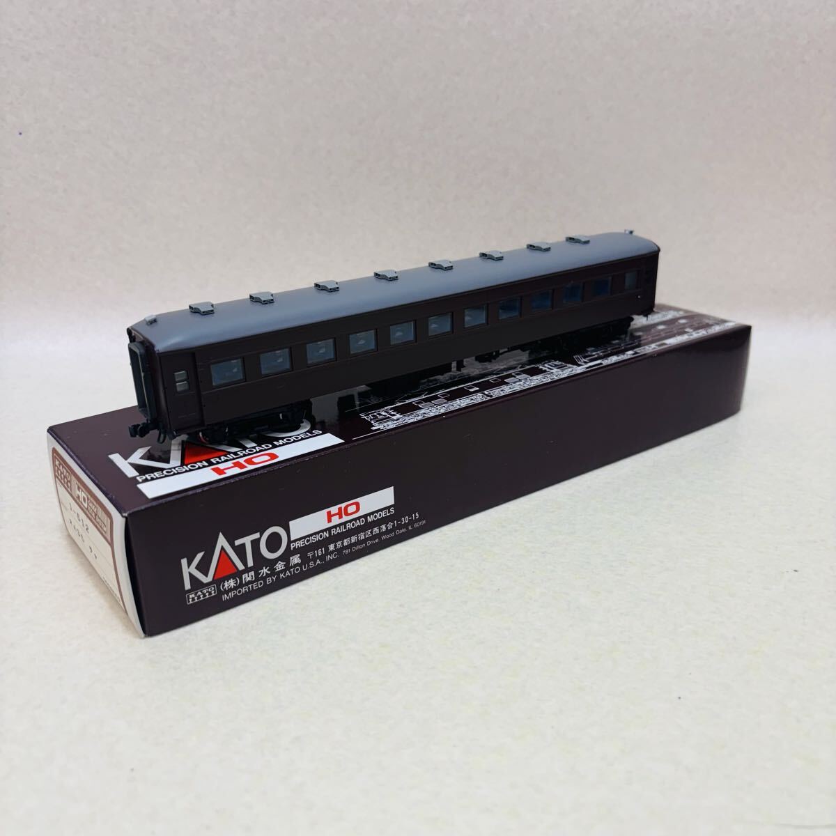 E3916★中古品★HOゲージ KATO 1-512 オハ35系旧一般形客車 オハ35 茶 鉄道模型★動作未確認★現状品★同梱不可拍卖