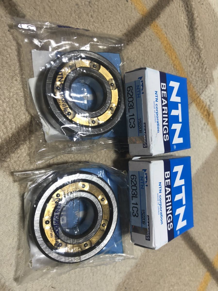 送料込み NTN 高速ベアリング 6304L1C3 6203L1C3 クランクベアリング ミッションベアリング モンキー カブ90 CD90 ダックス シャリー拍卖