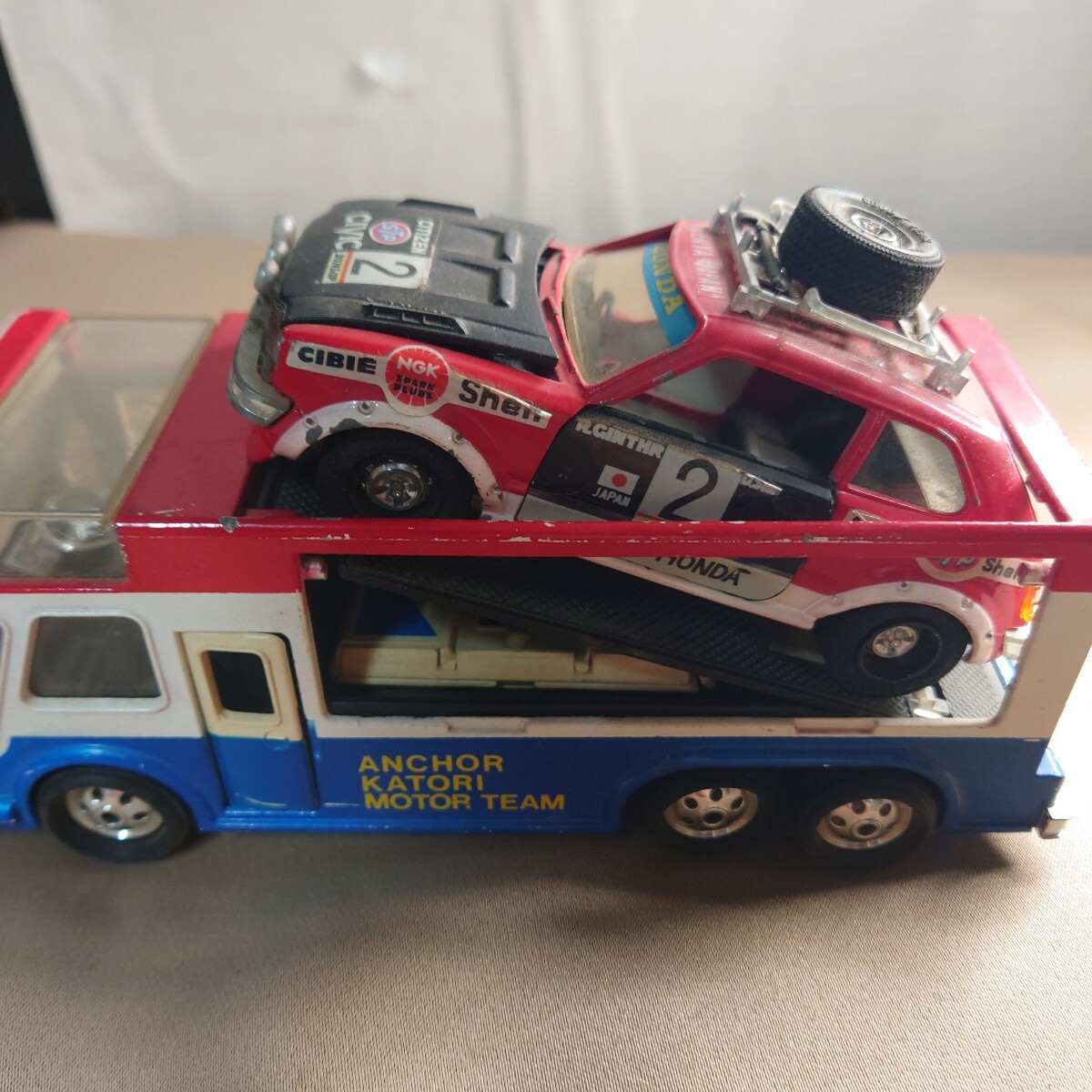 昭和当時物 超合金 ポピー ポピニカ グランプリの鷹 アローエンブレム DXアンカー PB-44 HONDA CTVIC セット 日本製 ジャンク品拍卖