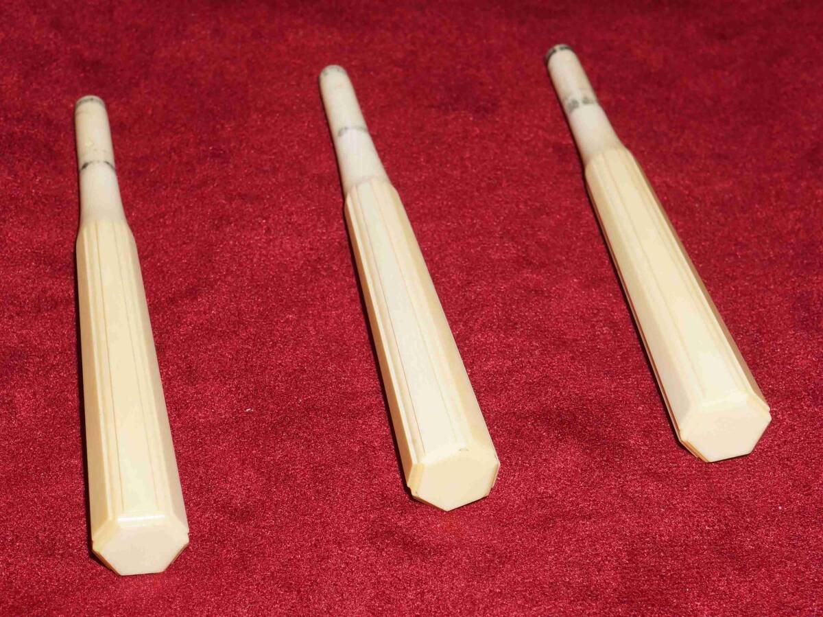 三味線の糸巻 3本 天然素材風 使用跡あり 比較的きれい、古いものです拍卖