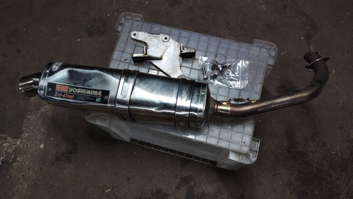 ヤマハマジェスティ125FI コマジェ 中古マフラー ボコボコ ヨシムラTri-Oval拍卖