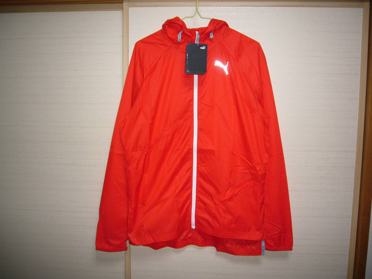 プーマ ウインドプロテクションIGNITE RUN ナイロンジャケット赤 Mサイズ拍卖