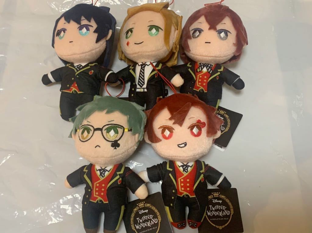 【デュース/ケイト/リドル/トレイ/エース】ツイステッドワンダーランド EXエクストラ制服ぬいぐるみ ハーツラビュル寮 ツイステ マスコット拍卖