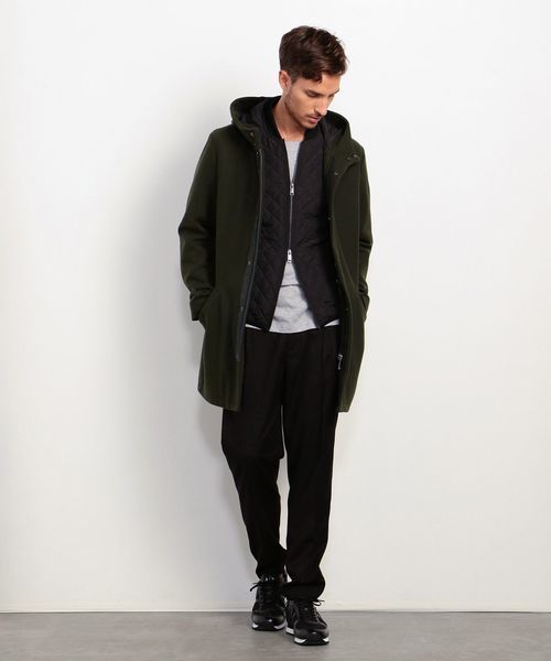 A/X アルマーニ エクスチェンジ MA1付き 3WAYモッズコート M アーミーグリーン拍卖