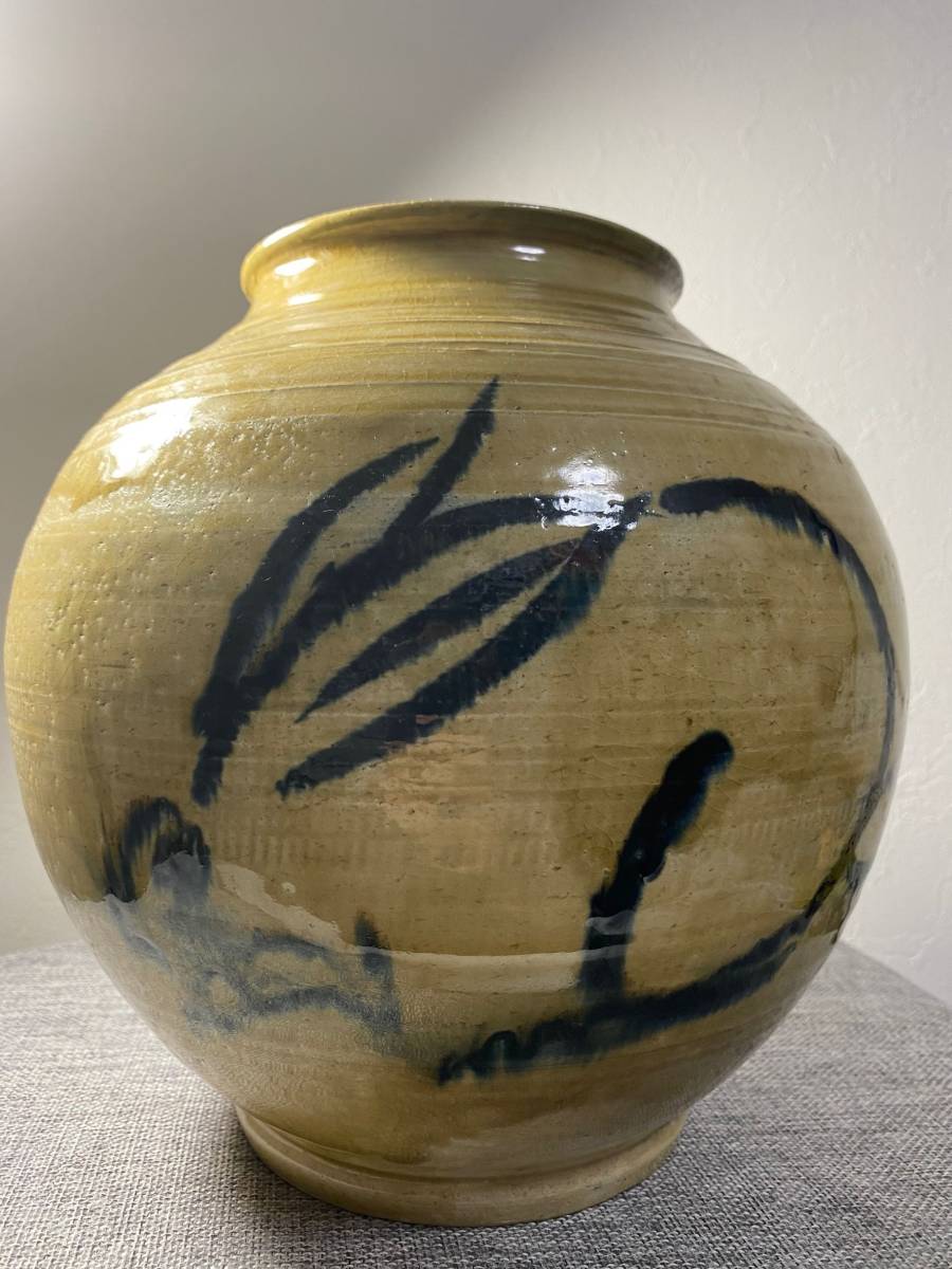 時代物 飾壷 古陶磁 可愛い うさぎ 兎 23cm拍卖