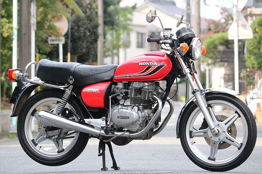 極上!HAWK2/ホーク2/やかんタンク/ニューペイント/エンジン載せ替え無し/マッチング/フルノーマル/純正/当時物/静かなエンジンです/CB400T拍卖