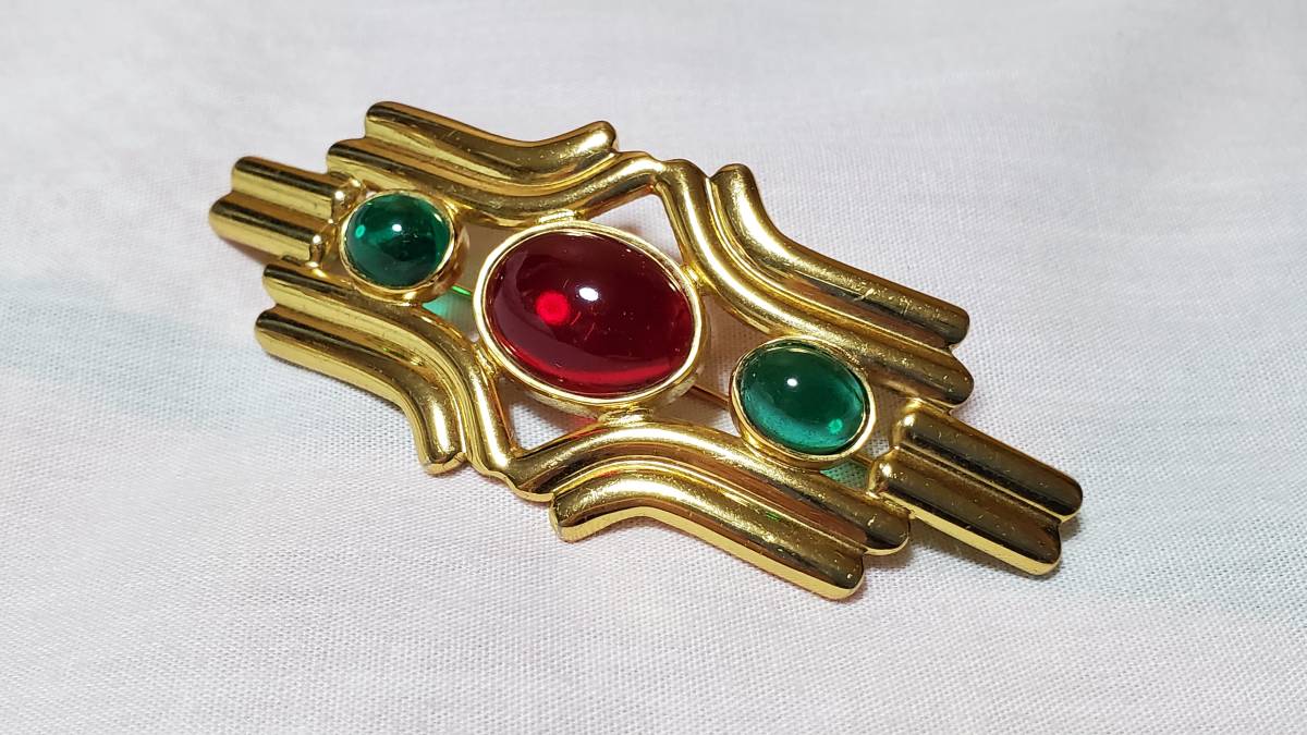 正規 レア LOEWEロエベ ラグジュアリーブローチ マルチリフレクション カボションストーン コンポジットエクストララージ コート〇男女兼用拍卖