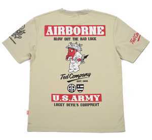 テッドマン/Tシャツ/ベージュ/L/tdss-520/エフ商会/カミナリモータース拍卖