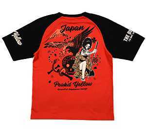 ピークドイエロー/Tシャツ/レッド/XL/pyt-221/エフ商会/テッドマン/カミナリモータース拍卖