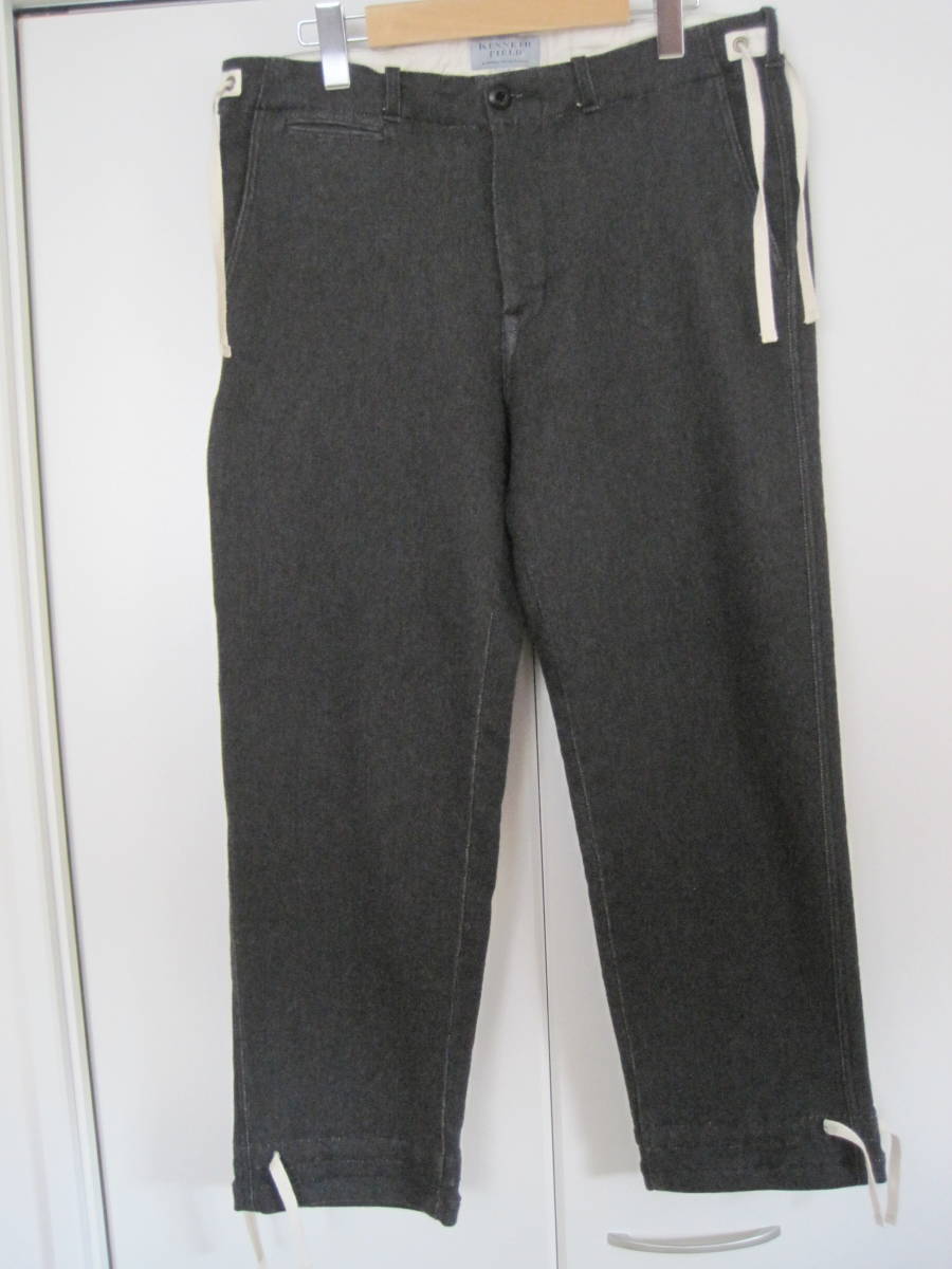 美品 KENNETH FIELD ケネスフィールド 半端丈パンツ イージー M拍卖