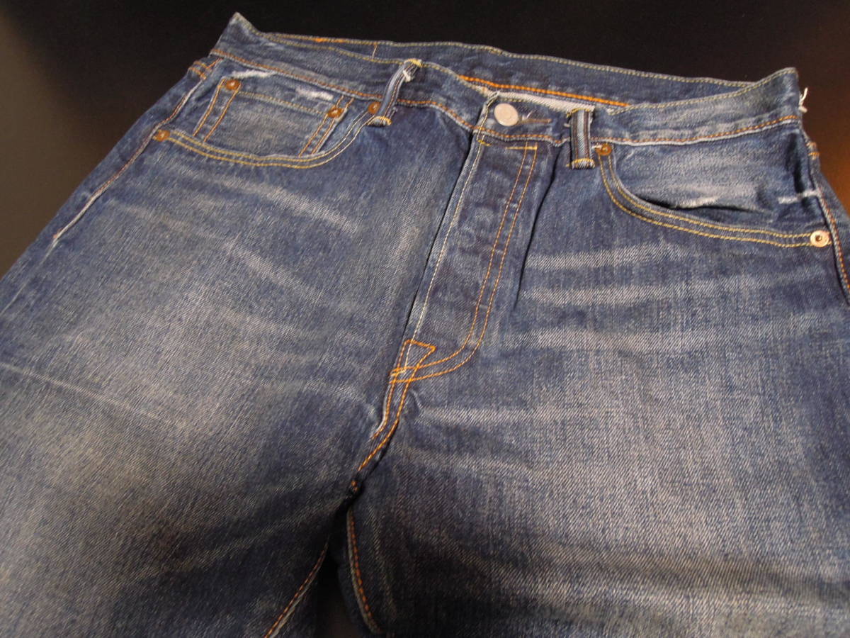 4fc リーバイス Levis 501革パッチデニム/w32拍卖
