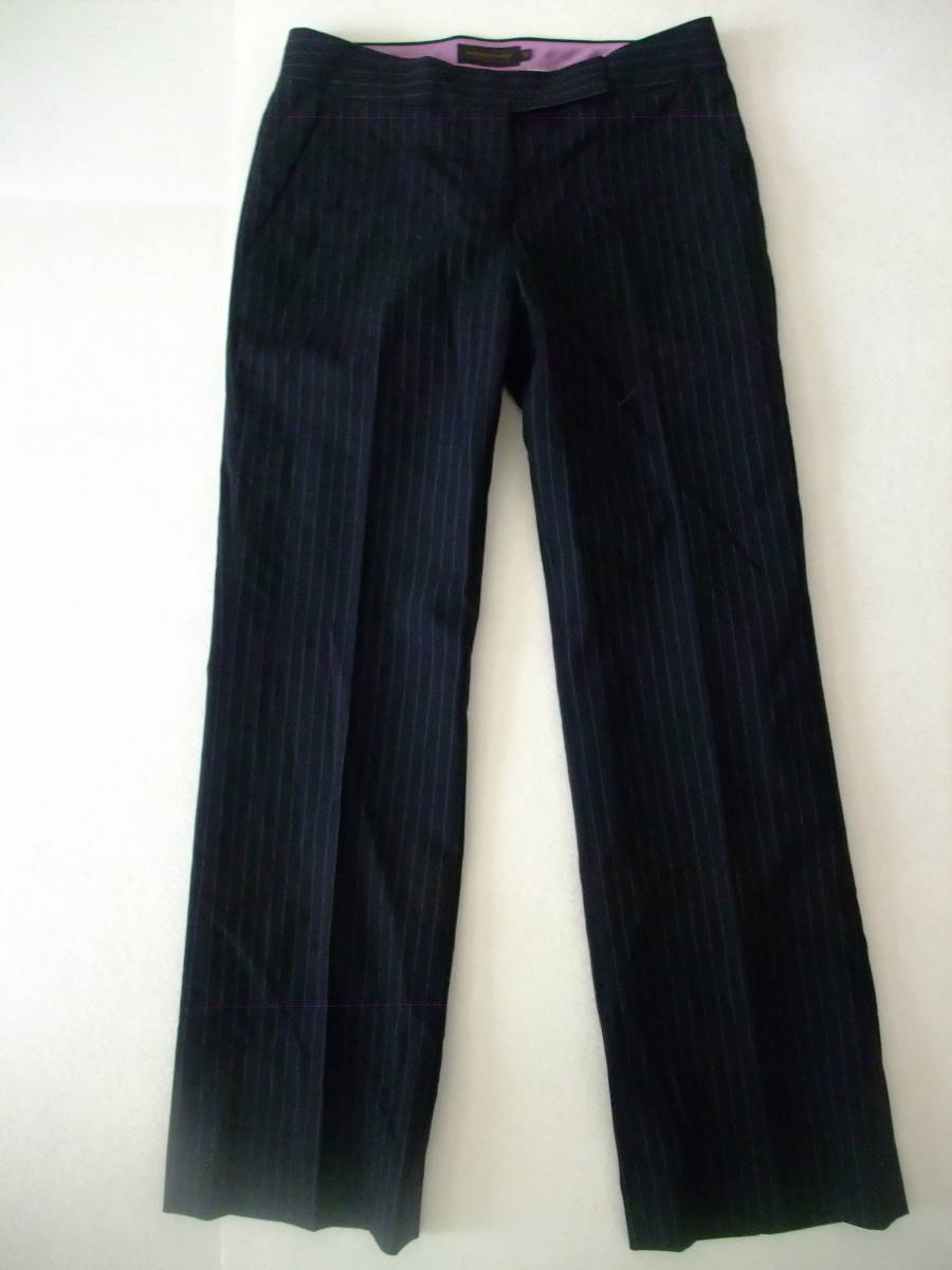 トゥモローランドコレクション ストライプ柄パンツ 36拍卖