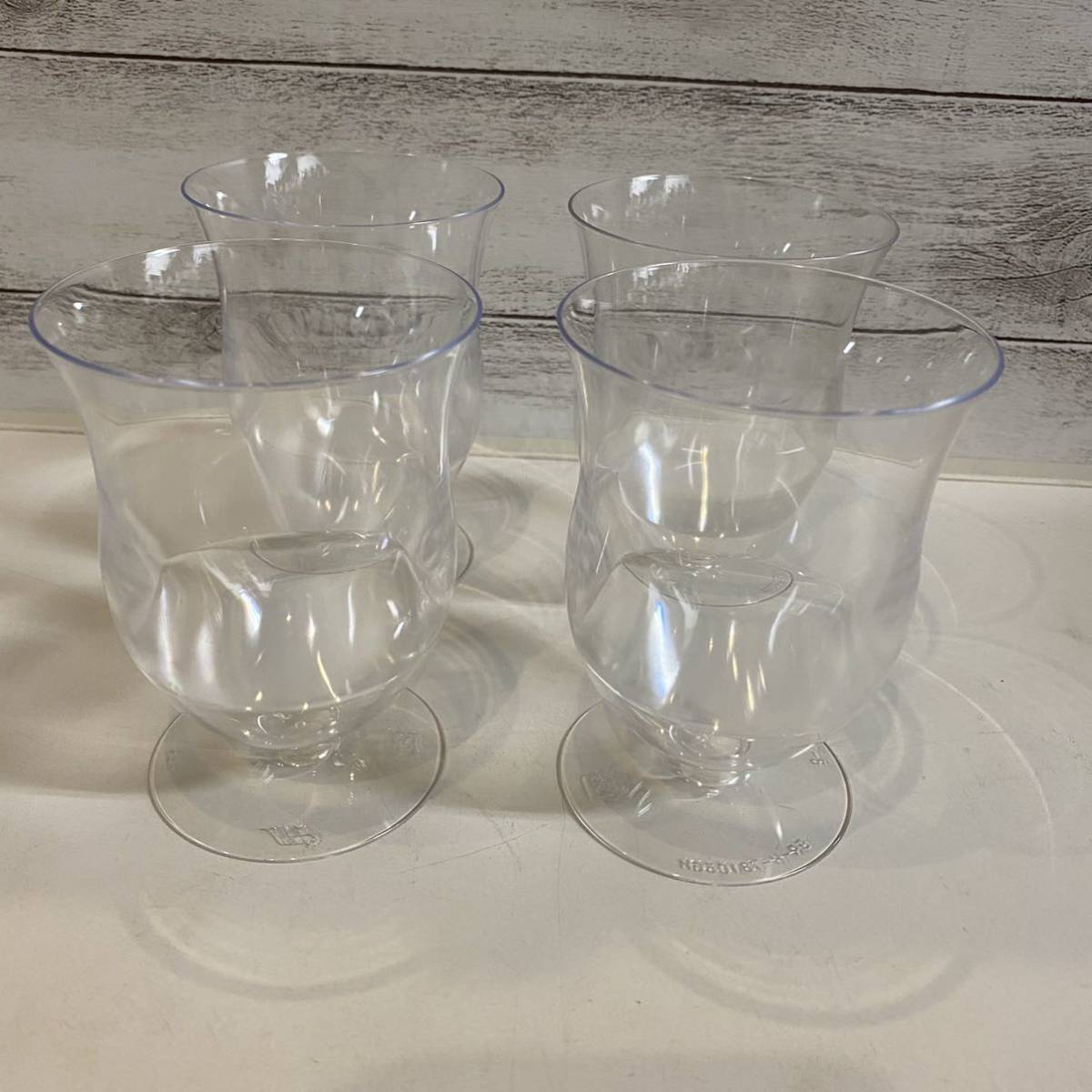 プラスチックグラス ゼリープラカップ 4個セット プラスチックカップ プラスチック容器 製菓用品 飲食店などに拍卖