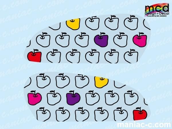 エイプ50/100 タンク デカール ステッカー かわいい北欧風 水色拍卖