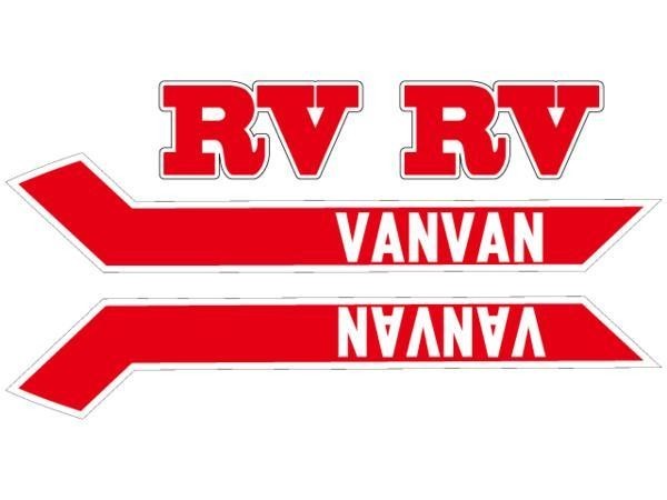 手軽なカスタム バンバン200デカール MCDタイプS1 赤拍卖