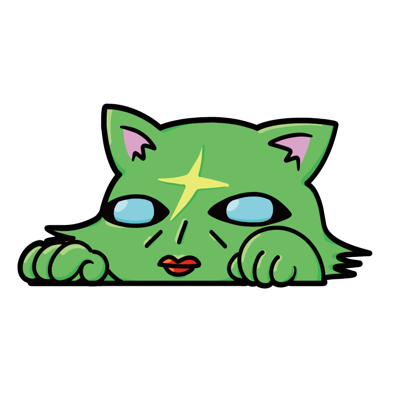 maniaccollections 覗く 緑 猫っぽいなにか ステッカー 車 シール 自動車 デカール アクセサリー 雑貨 おもしろ 覗く目 窓覗く拍卖