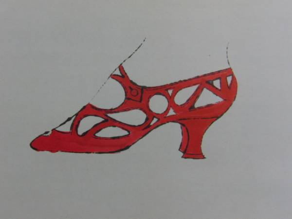 ANDY WARHOL、ANY ONE FOR SHOES? 希少画集画、新品高級額、額装付、状態良好、油彩 風景、送料込み、fan拍卖