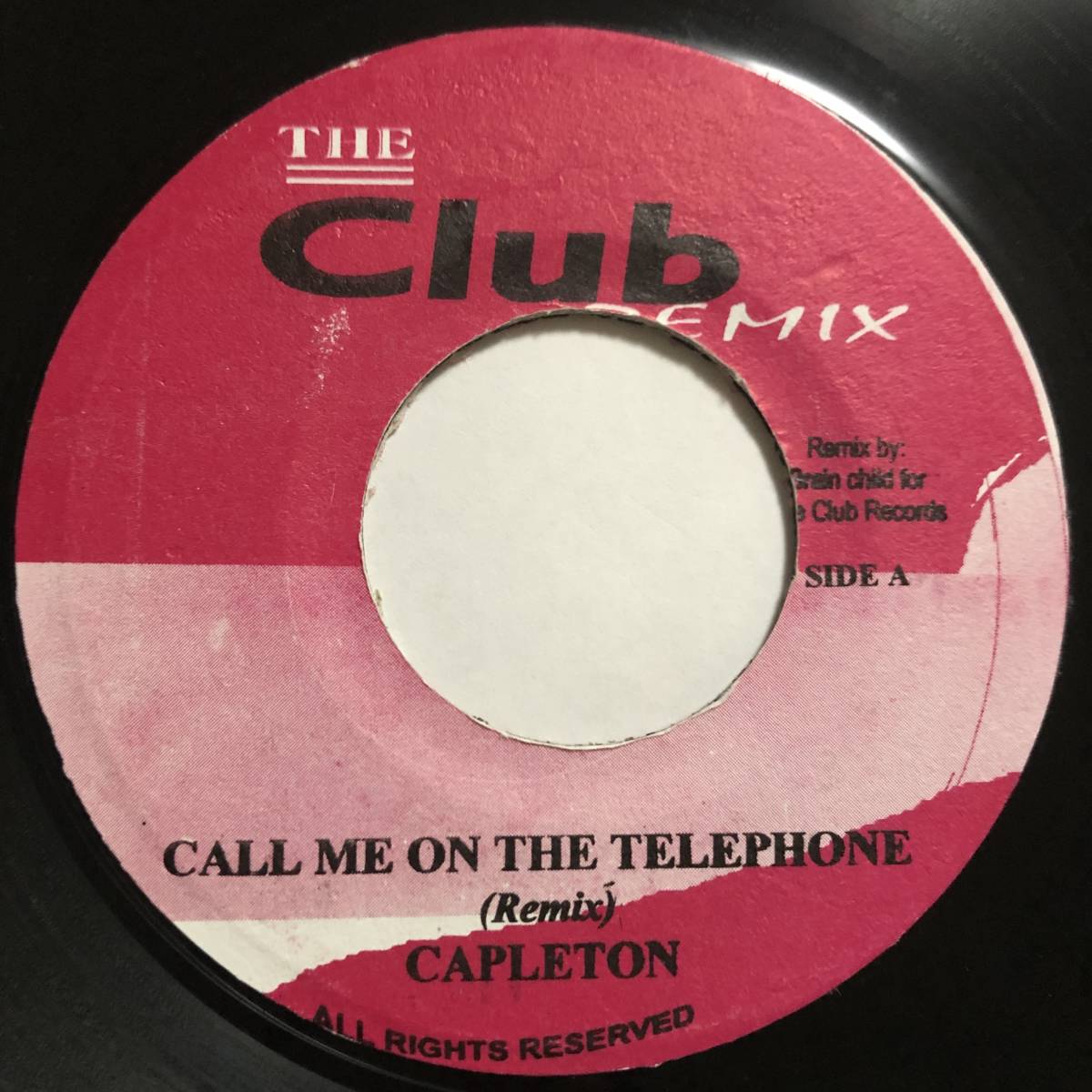 試聴 / CAPLETON / CALL ME ON THE TELEPHONE /Club Remix/Reggae/Dancehall/Remix/'03/big hit !!/7inch拍卖