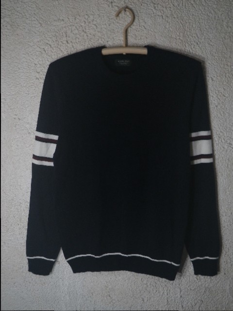 n5635 ZARA MAN ザラ マン コットン ナイロン 混紡 ニット セーター 人気 送料格安拍卖