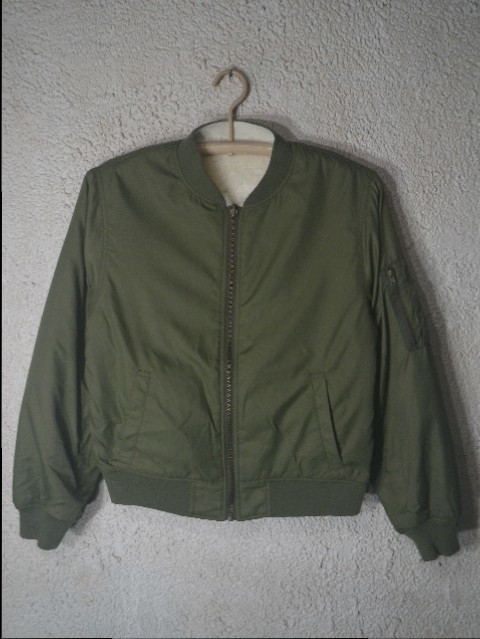 n5294 earth music & ecology アースミュージックアンドエコロジー リバーシブル ブルゾン ジャケット Ma-1 フェイクファー拍卖