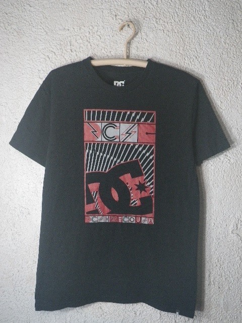 n6970 DC SHOE CO USA ディーシー シューズ 半袖 ロゴ プリント tシャツ 幾何学 デザイン ストリート スケボー 送料格安拍卖