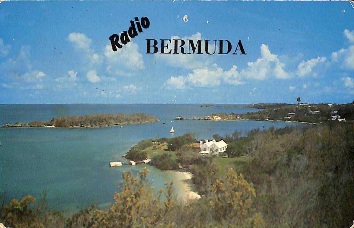 ③BCL★珍局★入手困難★希少ベリカード★RADIO BERMUDA★ラジオ・バミューダ★イギリス領★1961年 拍卖