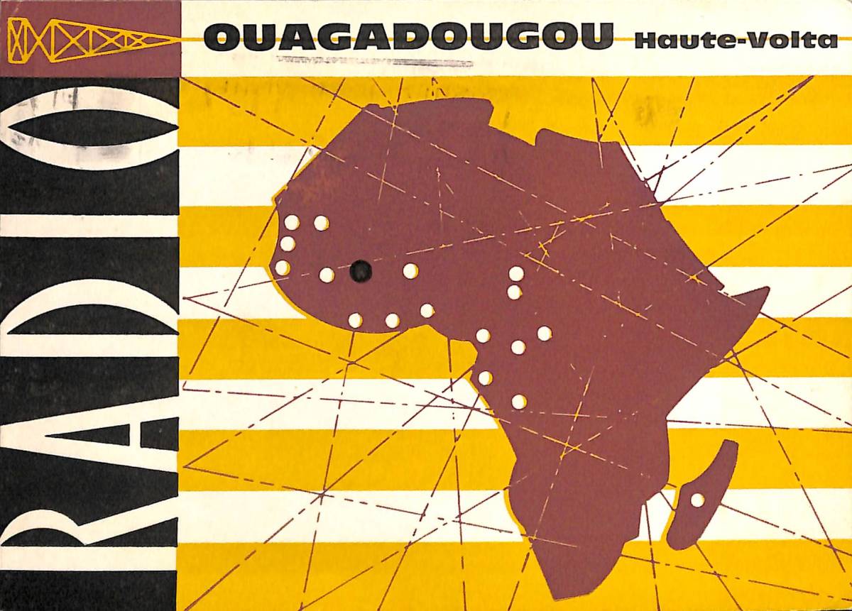 BCL★入手困難★希少ベリカード★ラジオ・ワガドゥグ★RADIO OUAGADOUGOU★西アフリカ★オートボルタ★1966年拍卖