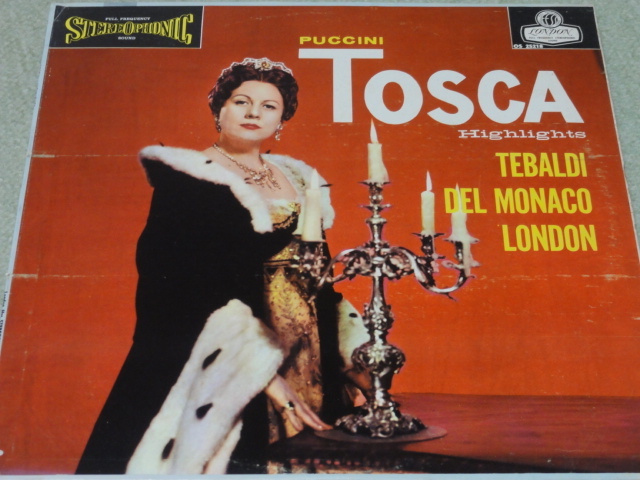 プッチーニ「トスカ ハイライト」 プラデッリ指揮 テバルディ、モナコ、ロンドン 英ロンドン 美品拍卖